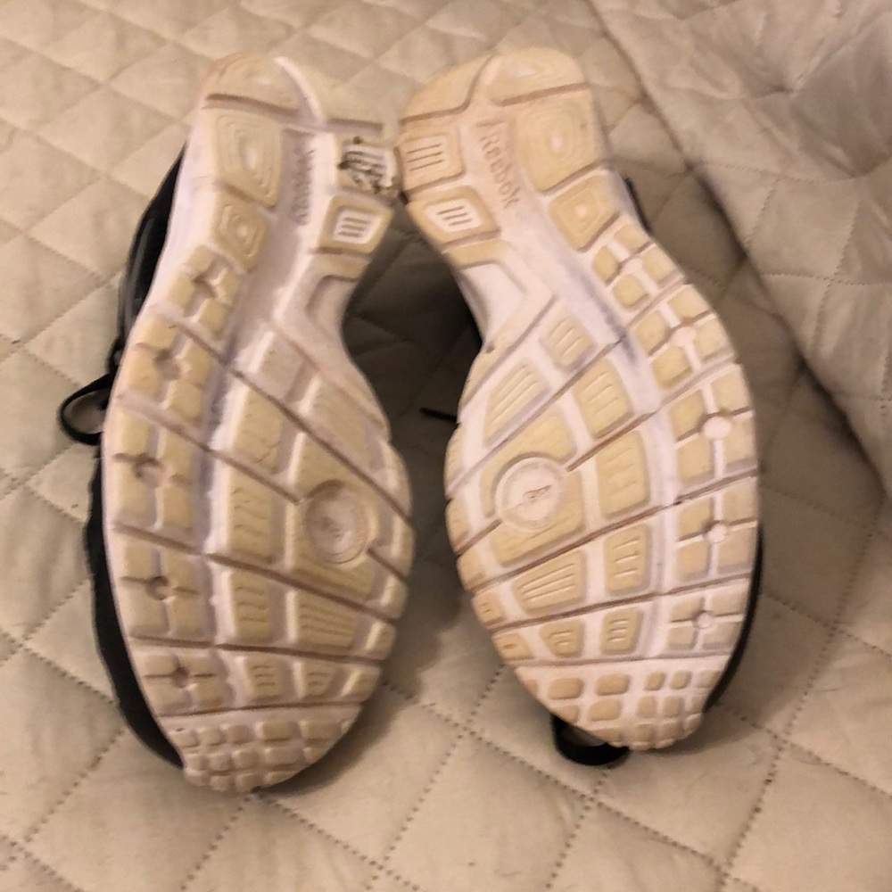 Reebok sneakers woman’s 8.5 black silver white - Picture 2 of 6